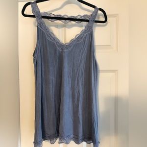 Altard State Light Blue Camisole with lace detailing